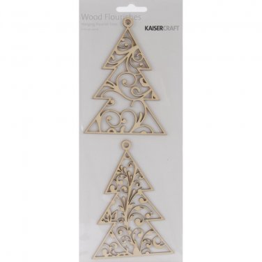 Kaisercraft Wood Flourish - hanging flourish  trees