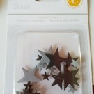 Studio Calico 24-Piece Essentials star Chipboard Shapes, Black/Gray
