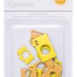 Studio Calico 11-Piece Essentials Chipboard Shapes, cameras yellow