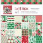 AMERICAN CRAFTS SINGLE-SIDED PAPER PAD 12"X12" 48/PKG - let it snow