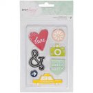 Dear Lizzy Saturday silicone embellishments 6/pk