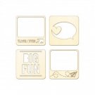 Studio Calico Wanderlust Wood Veneer Pieces - Cards 331962