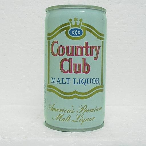 COUNTRY CLUB MALT LIQUOR Can Pearl Brewing San Antonio, TX
