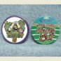 2 CORONA Beer Pinbacks - CoronaVal & Time Out - 2-1/2"