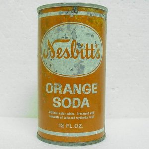 NESBITT'S ORANGE SODA Can - Pacific Filling - Salt Lake City, UT - Pull tab - Straight Steel