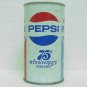 PEPSI-COLA 75th ANNIVERSARY Can - Admiral Beverage Corp. - Worland, WY - Pull tab - Straight steel