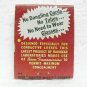 RADIOEAR Hearing Aid matchbook - front strike - unused