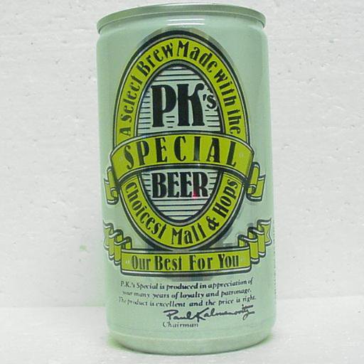 PK's SPECIAL BEER Can - Falstaff Brewing Corp. - 2 cities - Pull tab ...