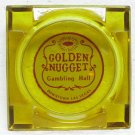 GOLDEN NUGGET GAMBLING HALL Ashtray - Las Vegas, NV - glass