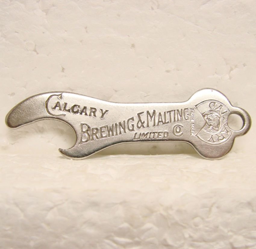 CALGARY BREWING & MALTING CO. Bottle Opener Flat metal Canada