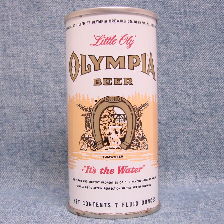 OLYMPIA BEER Can - Olympia Brewing Co. - Olympia, WA - 7 oz. - 