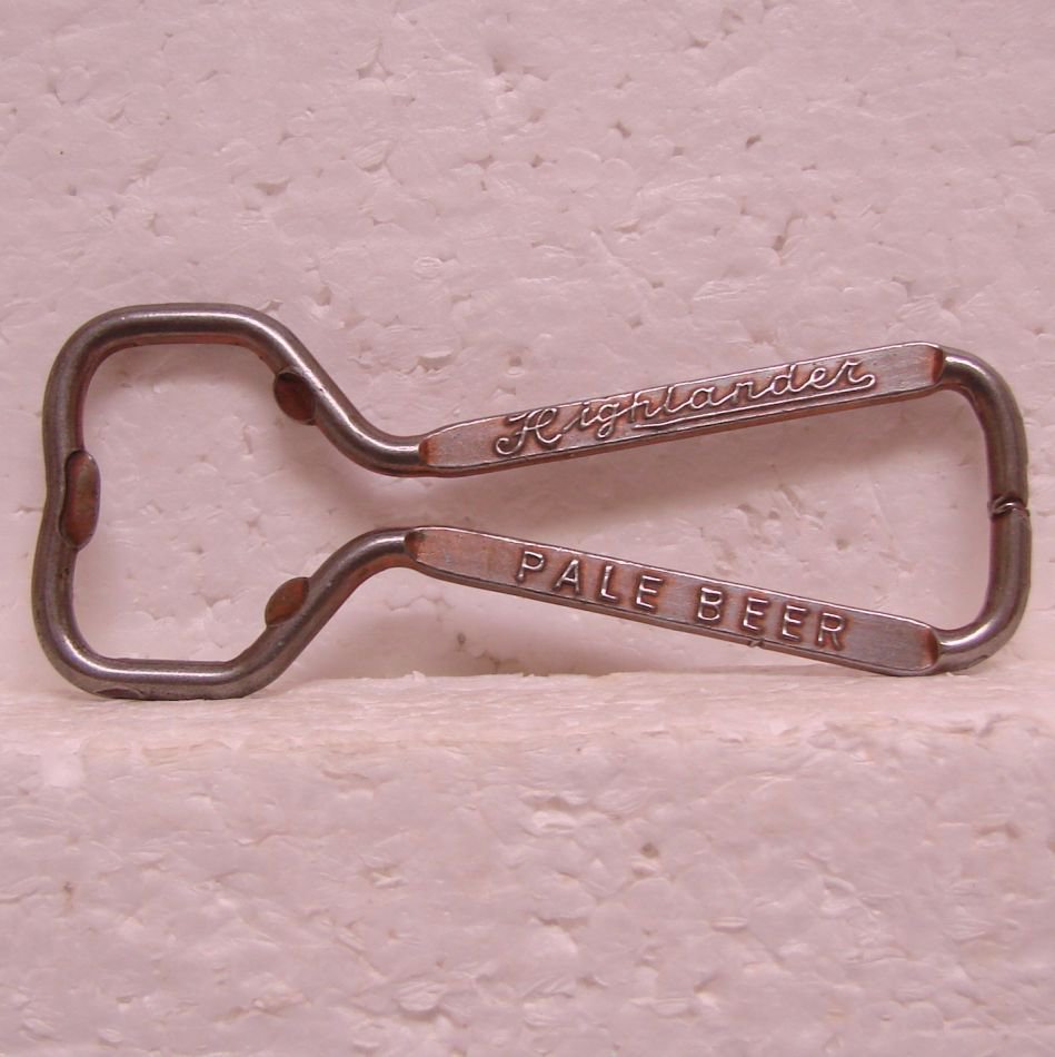 HIGHLANDER PALE BEER Wire Bottle Opener Missoula Brewing Co