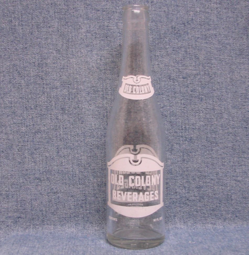 OLD COLONY BEVERAGES Soda Bottle ACL Anaconda Brewing Co