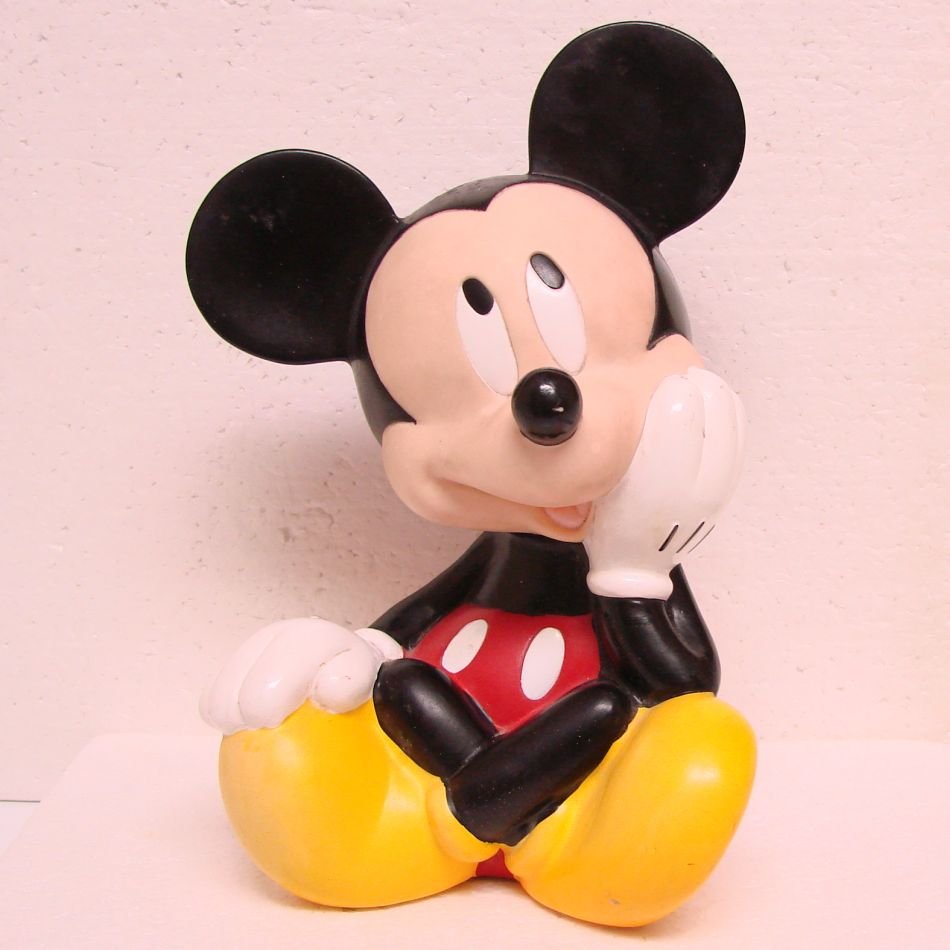 plastic mickey mouse figurine