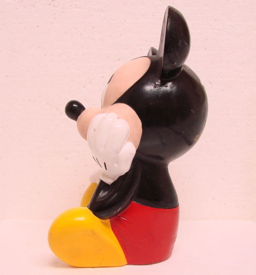MICKEY MOUSE Bank Hard Plastic Mickey sitting © DISNEY