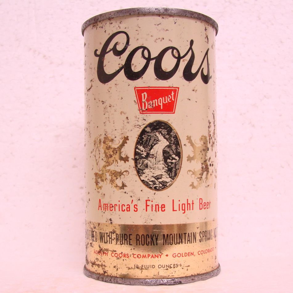 COORS BANQUET BEER Can - Adolph Coors Co. - Golden, CO - 2 label - 12 ...