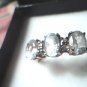 Estate Three Stone 10 Kt Gold Ring size 7
