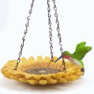 Hummingbird In Sunflower Bird Feeder