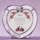 Heart Shaped Plaque Candle Holder For Mom Glass Tealights