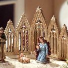 Glorious Christmas Nativity Set Mirrored Backdrop