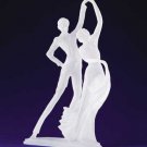 Frosted Ballroom Dancing Couple Figurine