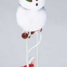 Swinging Snowman Skater Rocking Motion Figurine