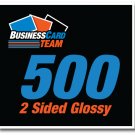 500 Glossy Business Cards (2 sided)