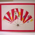 All-Occasion Handcrafted Greeting Card Oriental Fan Fruit Salad