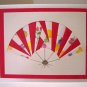 All-Occasion Handcrafted Greeting Card Oriental Fan Fruit Salad
