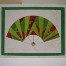 Christmas Fan Handcrafted Greeting Card