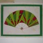 Christmas Fan Handcrafted Greeting Card