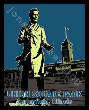 Union Square Park in Springfield, Illinois