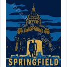 11"x14" - Springfield State Capitol at Night
