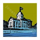 16"x16" White Border - Old State Capitol in Springfield, Illinois
