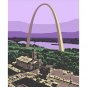 11"x14" - Gateway Arch and the Old Cathedral in St. Louis