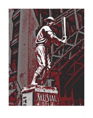 11"x14" - Stan "The Man" Statue in St. Louis