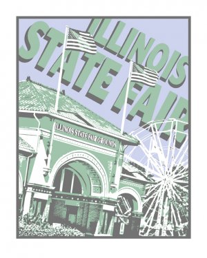 8"x10" - Illinois State Fair Grounds in Springfield, Illinois