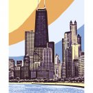 11"x14" - John Hancock Building and Skyline