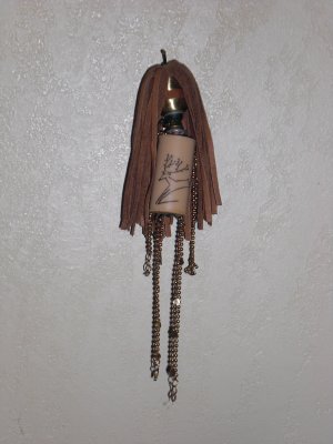 Small found object art doll