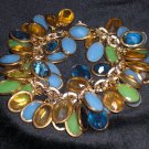 vintage lucite charms bracelet one of a kind hand made