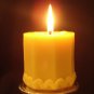 Beautiful Hexagon with lovely heart flower bees - pure beeswax