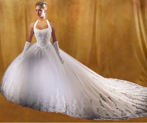 Free Shipping!custom-made wedding dress/evening dress