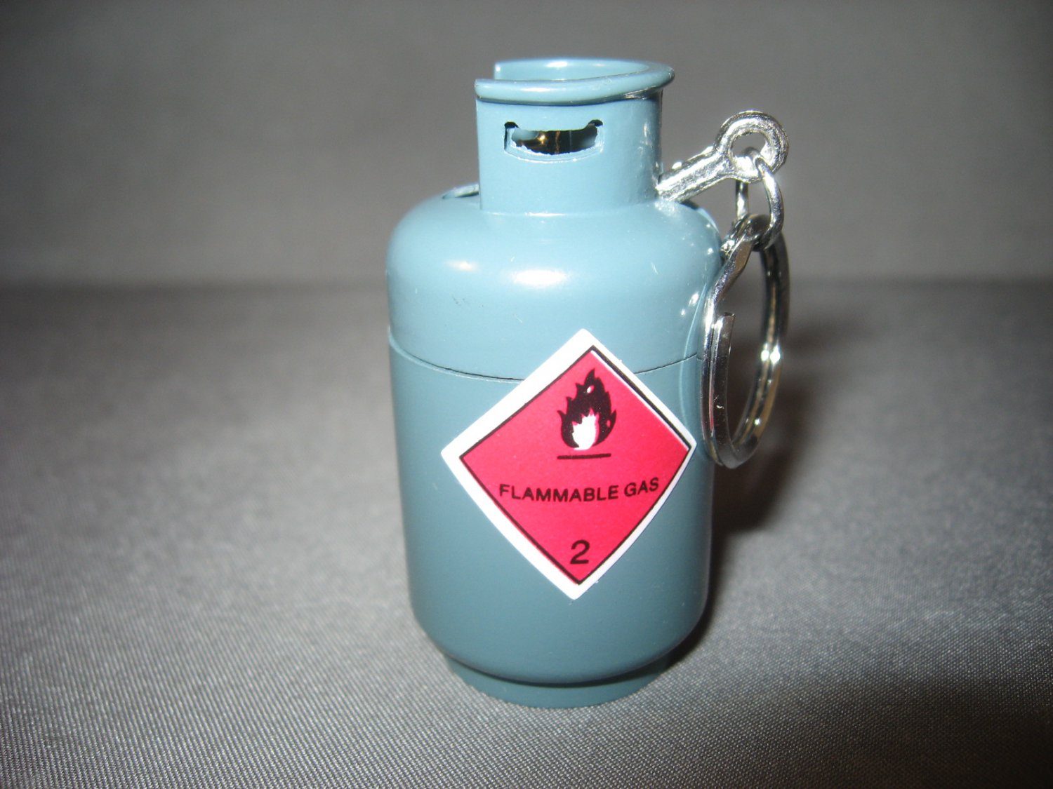 LP Gas Tank Style Butane Gas Lighter Keychain Gas Grill Tank Lighter