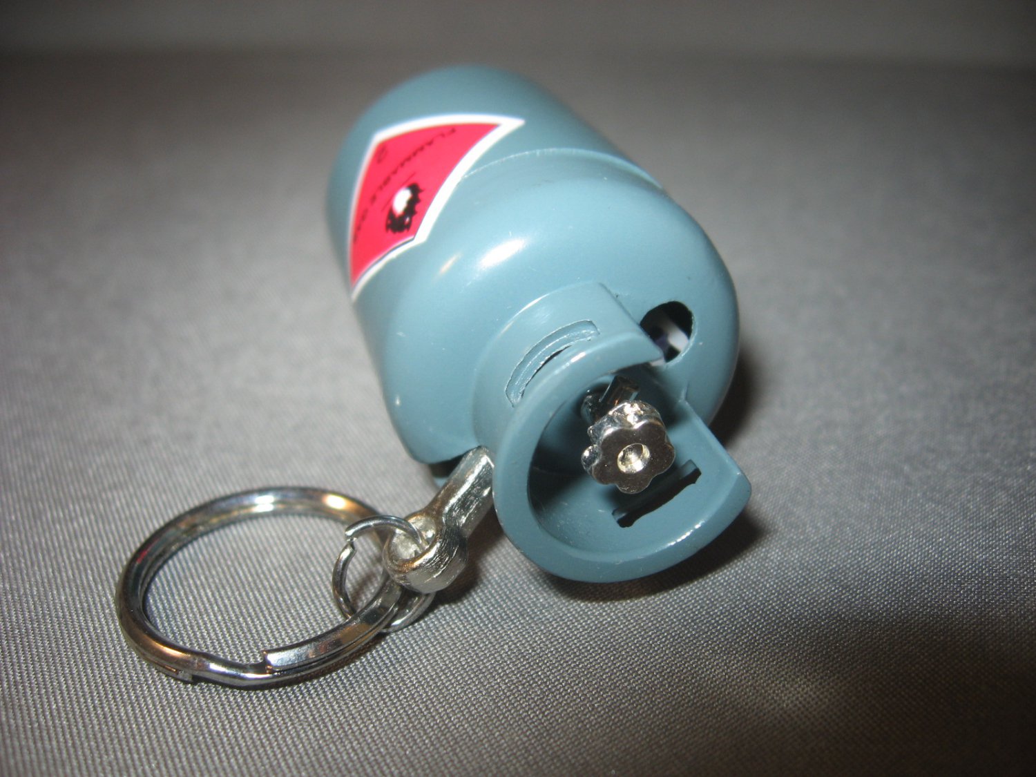 LP Gas Tank Style Butane Gas Lighter Keychain Gas Grill Tank Lighter