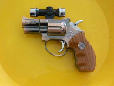 .357 Magnum Gun Pistol Shaped Jet Torch Lighter With Red Laser USA Stocked