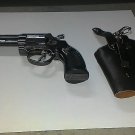 Medium Size Colt Smith and Wesson Gun Revolver Jet Torch Lighter
