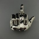 Chrome Talking Middle Finger Jet Torch Lighter Says Fuck You When Lit