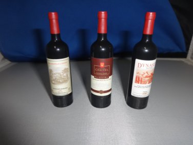 Red Wine Bottle Shaped Butane Lighter Set Of 3 USA Stocked and Shipped