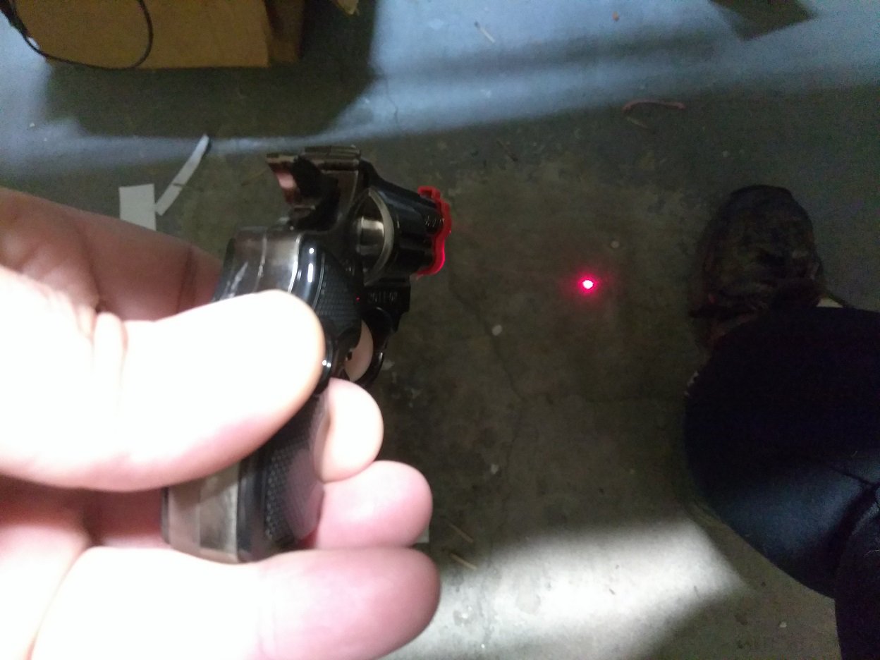 BLACK MAMXL Gun Pistol Jet Torch Lighter With Red Laser USA Stocked