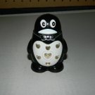 White Front Penguin Shaped Jet Torch Lighter With Flashing LED Colorful Lights